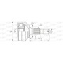 CVJ5690.10 OPEN PARTS Шарнирный комплект, Привідний вал