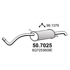 50.7025 ASSO Глушник вихлопних газів кінцевий