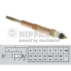 J5710501 NIPPARTS Свічка розжарювання