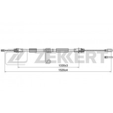 BZ-1077 ZEKKERT Тросик, cтояночный тормоз
