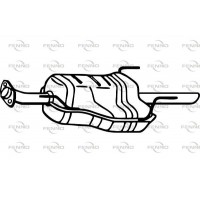 P4509 FENNO Глушник вихлопних газів кінцевий