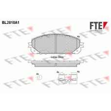 BL2810A1 FTE КомплеК т гальмівних колодок, дискове гальмо