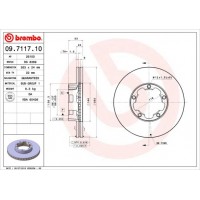 09.7117.10 BREMBO Гальмівний диск