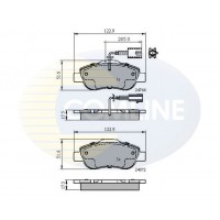 CBP11600 COMLINE КомплеК т гальмівних колодок, дискове гальмо