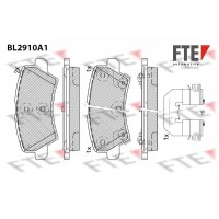 BL2910A1 FTE Комплект гальмівних колодок дисковий гальм