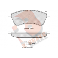 RB1388-402 R BRAKE КомплеК т гальмівних колодок, дискове гальмо