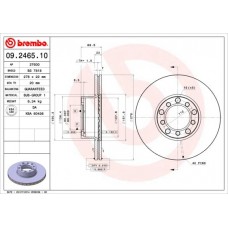 09.2465.10 BREMBO Гальмівний диск