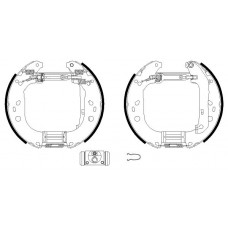 8DB 355 004-861 HELLA PAGID Комплект гальмівних колодок