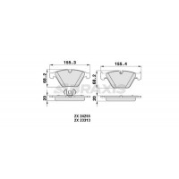 AA0063 BRAXIS Комплект гальмівних колодок дисковий гальм