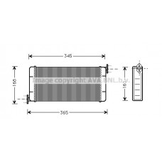 MSA6109 AVA QUALITY COOLING Теплообмінник обігрів салону