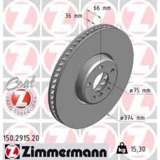 150.2915.20 ZIMMERMANN Гальмівний диск