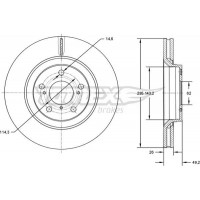 TX 72-64 TOMEX Brakes Гальмівний диск