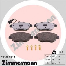23708.990.1 ZIMMERMANN КомплеК т гальмівних колодок, дискове гальмо