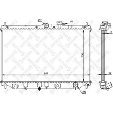 10-25032-SX STELLOX Радіатор охолодження двигуна