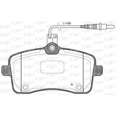 BPA1102.04 OPEN PARTS Комплект гальмівних колодок дисковий гальм