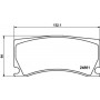 8DB 355 014-101 HELLA Комплект гальмівних колодок, дискове гальмо