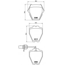 P 85 067 BREMBO Комплект гальмівних колодок дисковий гальм