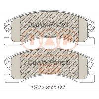704-10047 IAP QUALITY PARTS Комплект гальмівних колодок дисковий гальм