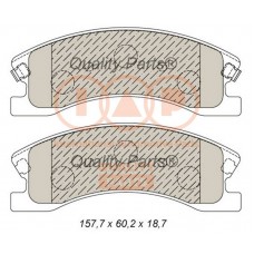 704-10047 IAP QUALITY PARTS Комплект гальмівних колодок дисковий гальм