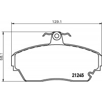 MDB1927 MINTEX Комплект гальмівних колодок дисковий гальм