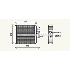 VN6196 AVA QUALITY COOLING Теплообмінник обігрів салону