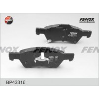BP43316 FENOX КомплеК т гальмівних колодок, дискове гальмо