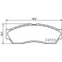 8DB 355 013-431 HELLA PAGID Комплект гальмівних колодок дисковий гальм
