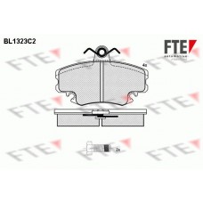 BL1323C2 FTE Комплект гальмівних колодок дисковий гальм