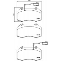 FK20084 KAISHIN Комплект гальмівних колодок дисковий гальм