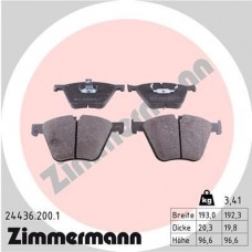 24436.200.1 ZIMMERMANN Комплект гальмівних колодок дисковий гальм