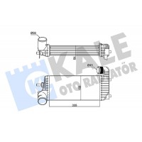 352330 KALE OTO RADYATÖR Интеркулер