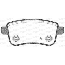 BPA1387.00 OPEN PARTS Комплект гальмівних колодок дисковий гальм