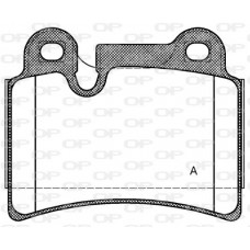 BPA1240.00 OPEN PARTS КомплеК т гальмівних колодок, дискове гальмо