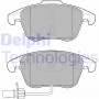 LP2107 DELPHI Комплект гальмівних колодок дисковий гальм