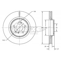 TX 73-07 TOMEX Brakes Гальмівний диск
