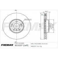 BD-3557 FREMAX Гальмівний диск