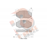 RB0417 R BRAKE Комплект гальмівних колодок дисковий гальм