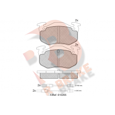 RB0417 R BRAKE Комплект гальмівних колодок дисковий гальм