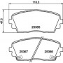 8DB 355 020-611 HELLA Комплект гальмівних колодок, дискове гальмо