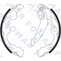 FO 9086 FOMAR Friction Комплект гальмівних колодок