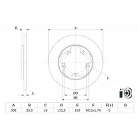 0 986 479 F44 BOSCH Гальмівний диск