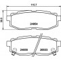 8DB 355 014-341 HELLA Комплект гальмівних колодок, дискове гальмо