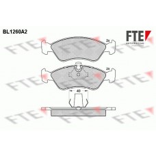 BL1260A2 FTE Комплект гальмівних колодок дисковий гальм