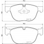 8DB355012541 HELLA BLUE PRINT колодки тормозные дисковые