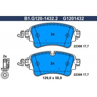 B1.G120-1432.2 GALFER Комплект гальмівних колодок дисковий гальм