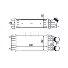 CI 210 000S MAHLE Интеркулер