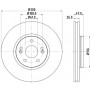 8DD 355 109-301 HELLA PAGID Гальмівний диск