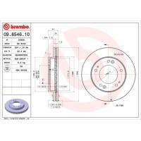 09.8546.10 BREMBO Гальмівний диск