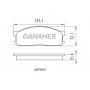 DBP5040 DANAHER Комплект гальмівних колодок дисковий гальм