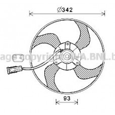 PE7557 AVA QUALITY COOLING Вентилятор охолодження двигуна